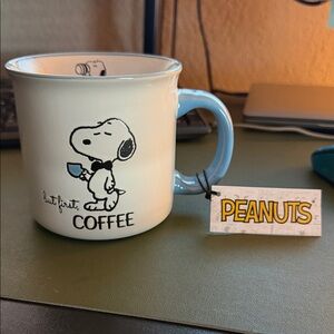 Peanuts Snoopy Mug with Light Blue Accents